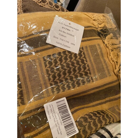 Brand New 100% Organic Cotton Military Strength Head Neck & Face Unisex Scarf - Picture 12 of 12